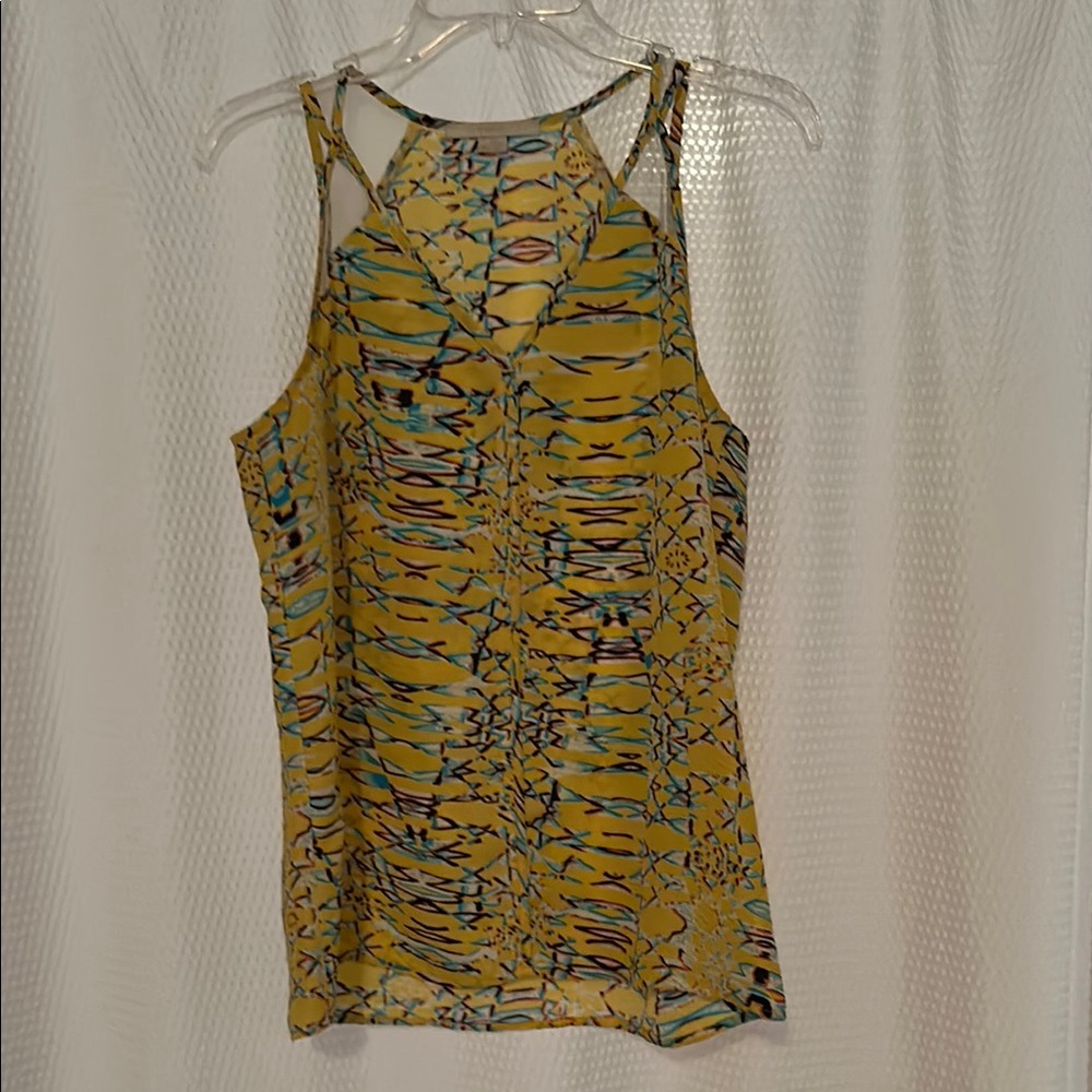 Cooper & Ella Yellow Fitted Sleeveless Tank Top